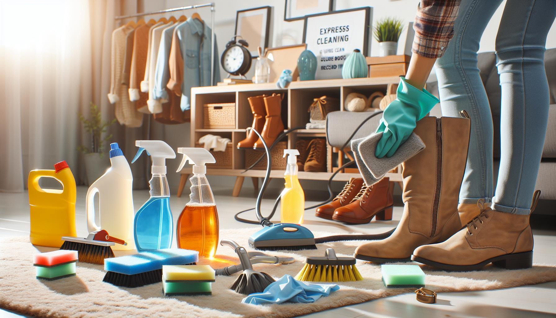 Limpieza Express: Cómo limpiar botas de antelina en Tiempo Récord