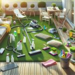 Como limpiar césped artificial en la terraza correctamente