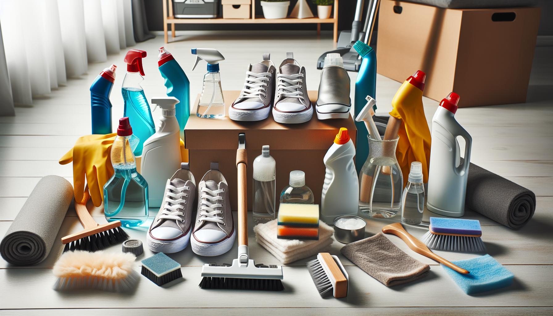 Materiales esenciales para una limpieza express sin dañar tus zapatillas