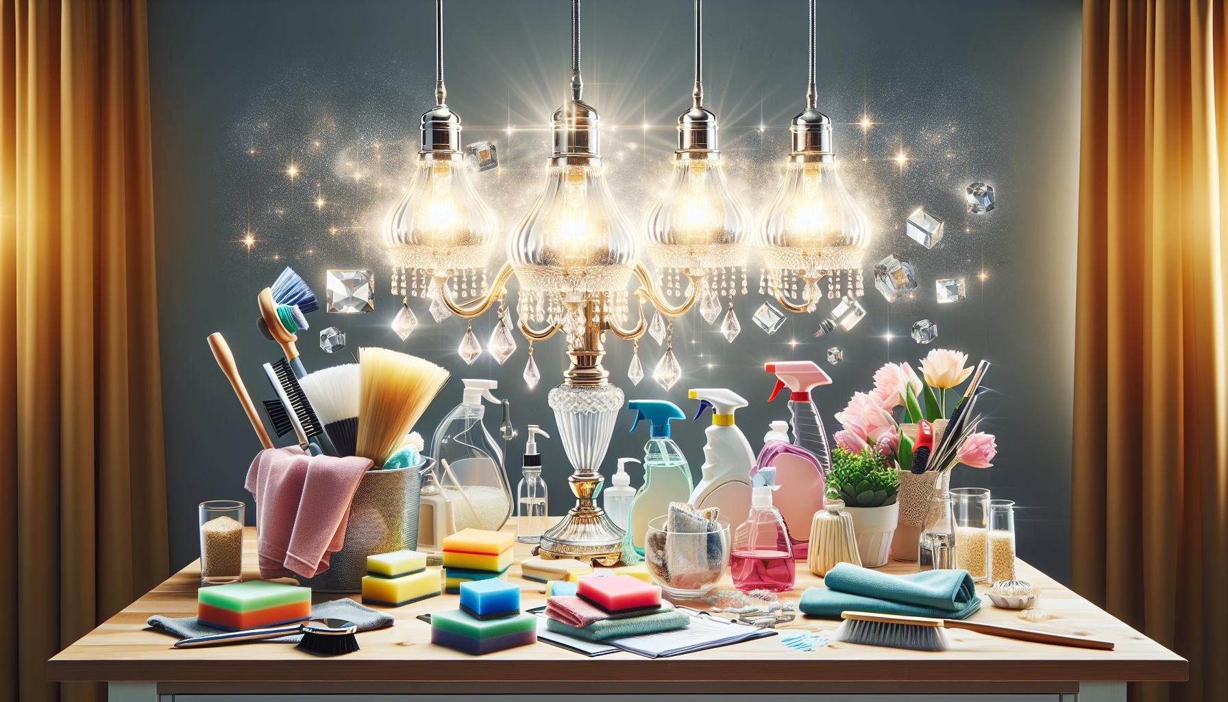 Cómo elegir los materiales adecuados para limpiar lámparas de cristal