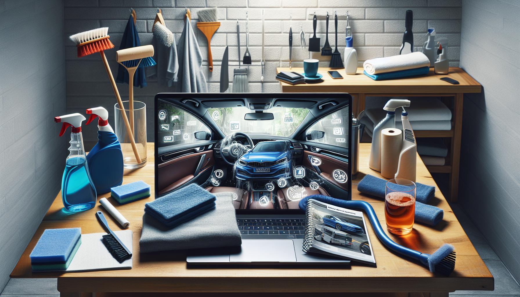 Preparación previa antes de limpiar el interior del coche