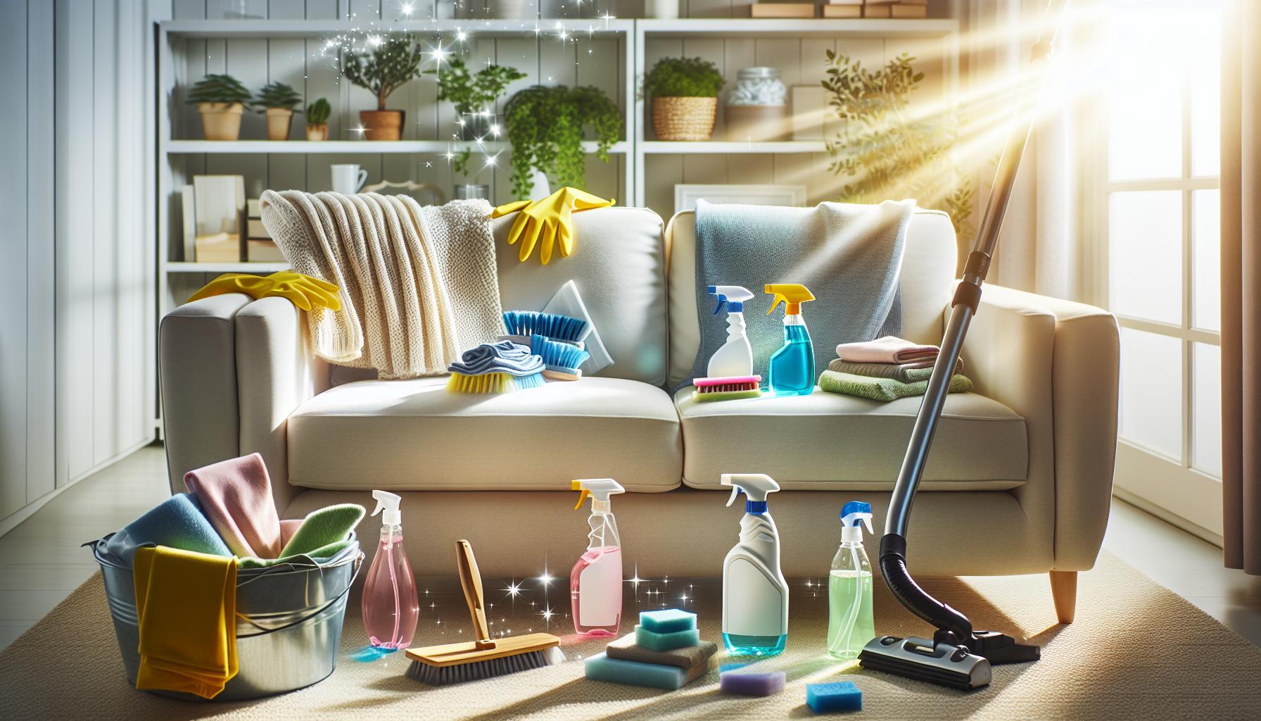 Métodos efectivos para eliminar manchas comunes en sofás de tela