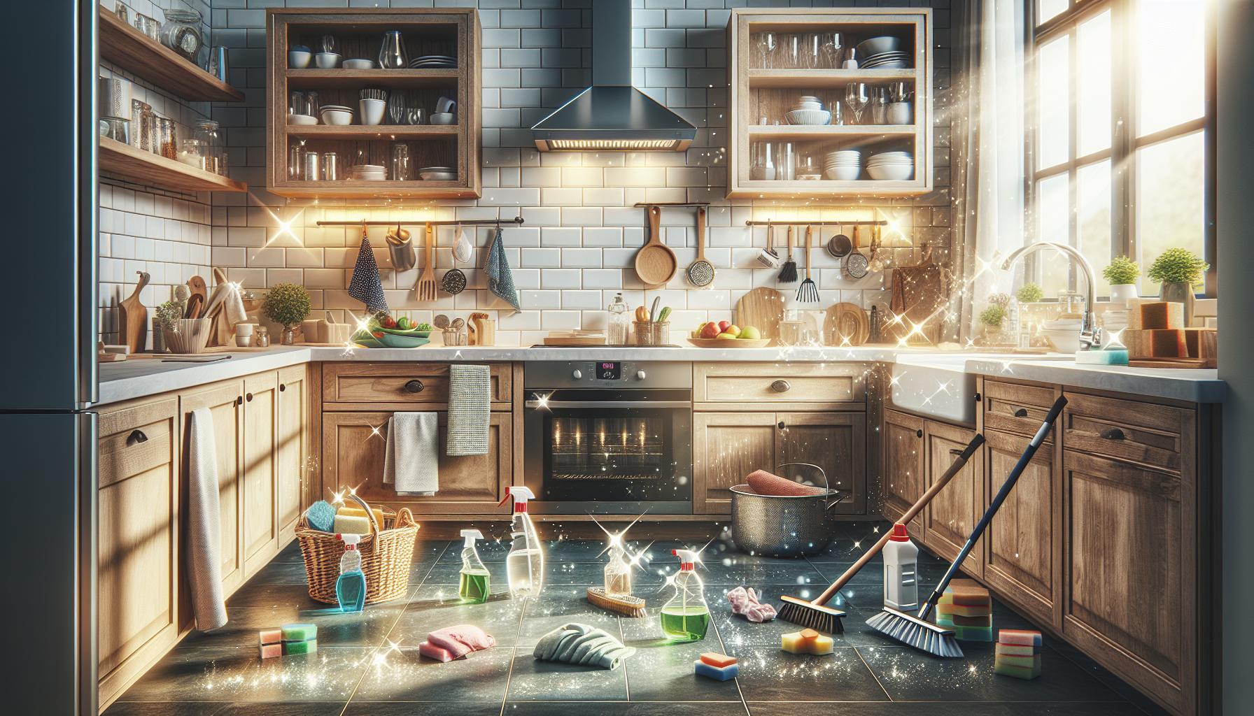 importancia de mantener limpios los azulejos de la cocina